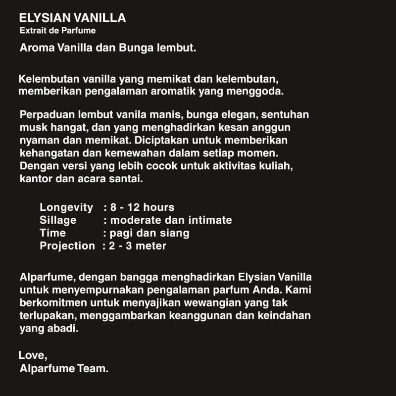 Sample Elysian Vanilla - 10 ML - Angle 2